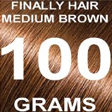 Finally Hair Hair Fiber Refill 100 Grams For Hair Loss Concealing by Finally Hair Medium Brown