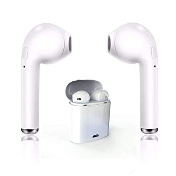 Bluetooth Headset Headphones, Sports Headphones in-Ear Headphones Mini Headphones Noise Cancelling Headphones, Stereo Headphones with Microphone and Noise Reduction, Compatible with Smartphones