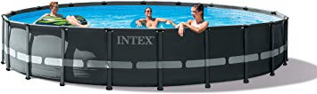 Intex 26333EH Ultra XTR Set Above Ground Pool, 20ft X 48in, Gray