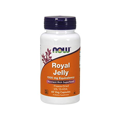 Now Foods Now Royal Jelly 1500 mg 60 Veg Caps, 1 Units