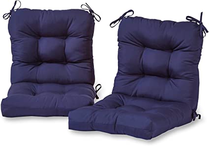 Greendale Home Fashions AZ6815S2-NAVY Midnight Outdoor Chair Cushion (Set of 2)