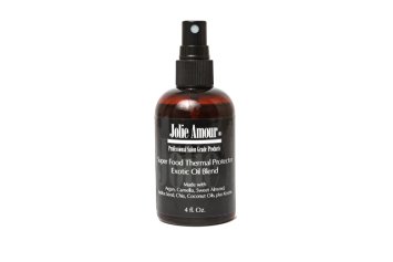 Professional Thermal Protector by Jolie Amour- 6 Exotic oils plus Keratin- Prevents heat damage from flat irons- Coconut oil- Keratin- Chia Seed- Argan- Sweet Almond- Jojoba- and Camellia