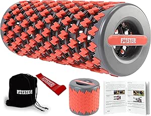 Collapsible Foam Roller for Exercise and Recovery (13 Inches), Easily Portable at 5.5 inches (Red)