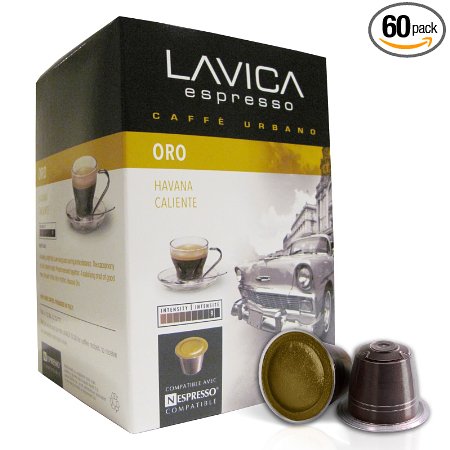 ORO ESPRESSO (60 capsules) Lavica Dark Roast Nespresso Compatible Coffee Capsules