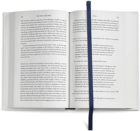 Superior Essentials Clip On Ribbon Bookmark (Blue, 10 Pack)