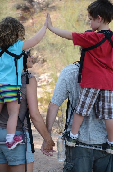 Piggyback Rider SCOUT model - Child Toddler Carrier Backpack for Hiking Trails, Camping, Fitness Travel