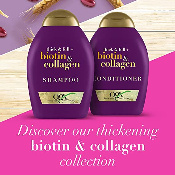 OGX Thick & Full   Biotin & Collagen Shampoo & Conditioner Set, 13 Ounce