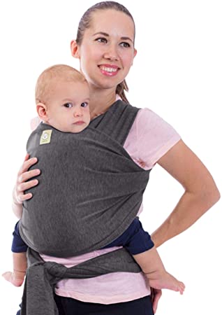 Baby Wrap Carrier by KeaBabies - All-in-1 Stretchy Baby Wraps - Baby Sling - Infant Carrier - Babys Wrap - Hands Free Babies Carrier Wraps | Great Baby Shower Gift (Mystic Gray)