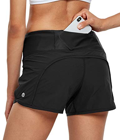 Women's Workout Shorts Athletic Sports Running Shorts for Women with Mesh Liner & Pocket on Waistband