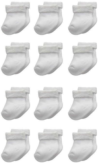 Gerber Unisex Baby 12 Piece Terry Socks Bundle