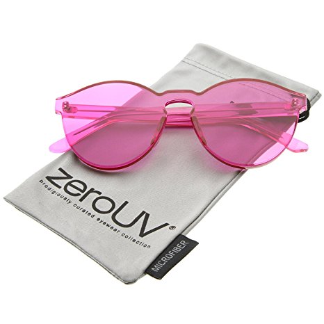 zeroUV - One Piece PC Lens Rimless Ultra-Bold Colorful Mono Block Sunglasses 60mm