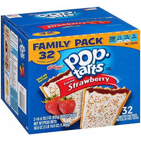 Pop-Tarts, Frosted Strawberry, 32 Count, 58.61 Ounce