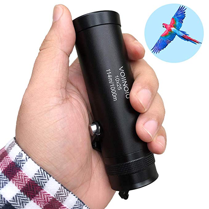Monocular Telescope for Kids Best Gifts for 3-12 Years Boys Girls 10x25 High-Resolution Real Optics Mini Compact Binoculars Toys Shockproof Waterproof Folding Small Telescope for Bird Watching,Travel