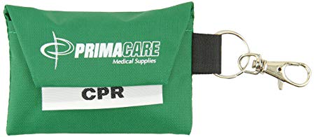 Primacare RS-8631 CPR Shield/Barrier Keyring Pouch