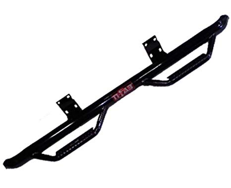 N-FAB T0777QC Gloss Black Nerf Step; Cab Length Toyota Tundra Double Cab All Beds 07-18