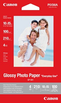 Canon GP 501 Glossy Photo Paper, 100 x 150 mm, 100 Sheets