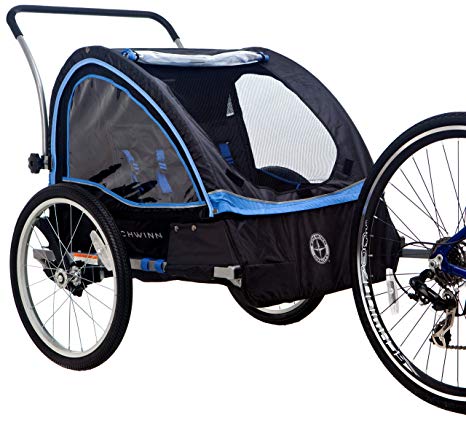 Schwinn Scout Bicycle Trailer, Black/Blue