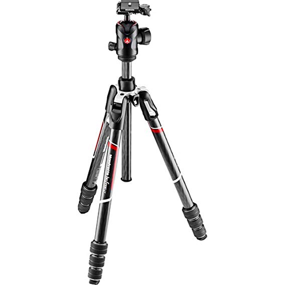 Manfrotto Befree GT Carbon Fiber Travel Tripod with 496 Center Ball Head, Twist