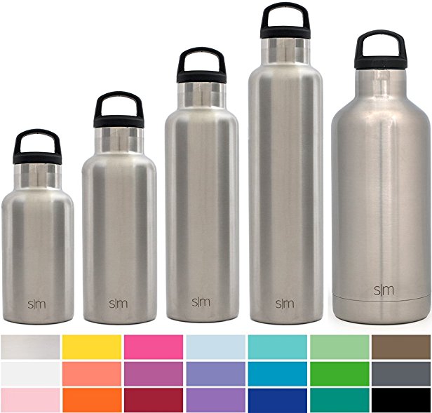 Simple Modern Ascent Water Bottle - Vacuum Insulated 18/8 Stainless Steel Powder Coated - 18 Colors