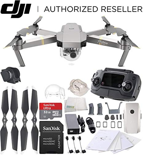 DJI Mavic Pro Platinum Collapsible Quadcopter Starters Bundle