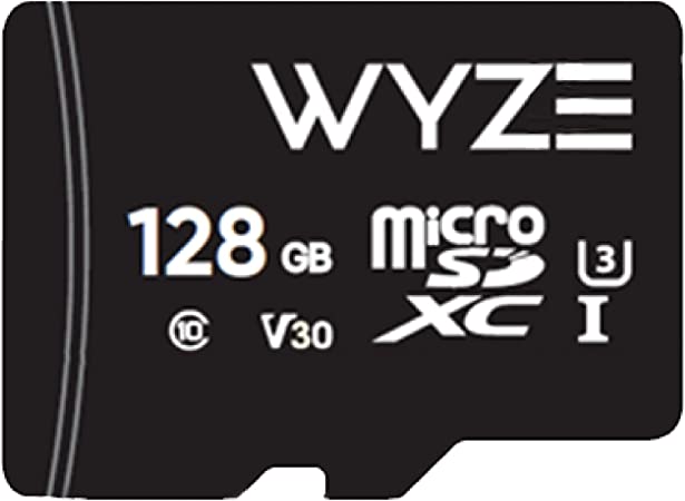 Wyze Expandable Storage 128GB MicroSDHC Card Class 10, Black