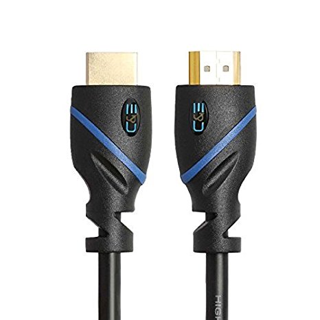 C&E High Speed HDMI Cable 80 Feet, Built-in Signal Booster Supports 3D and Audio Return Channel Full HD, CNE622460