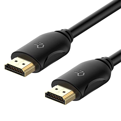 Rankie HDMI Cable, Supports Ethernet, 3D, 4K and Audio Return, Black (15FT,)