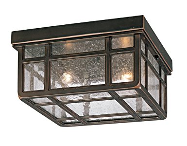 J du J Sierra Craftsman 10 1/2"W Outdoor Ceiling Light