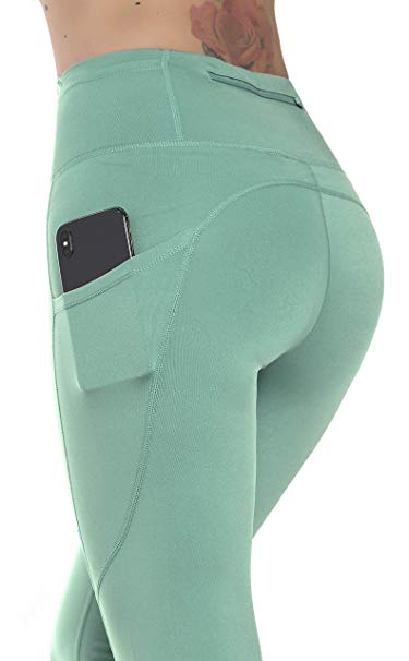Prolific Health Leggings High Waist with Pockets Tummy Control Yoga Pants Workout Running 4 Way Stretch