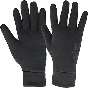 ALPIDEX sous Gants Légers Running Doublure Fine Chaudes Hiver Intérieur Thermique Seconde Peau Deux Respirant