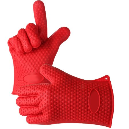 New Orange Arctic Grips Heat Resistant Silicone BBQ Gloves