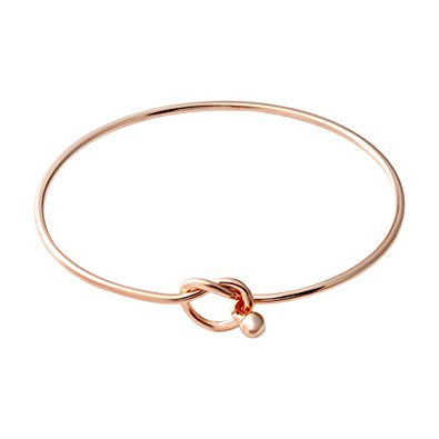 SENFAI Personally Simple Knot Open Bangles Bracelet Tie the Knot Bridesmaid Gift Cuff Bracelet