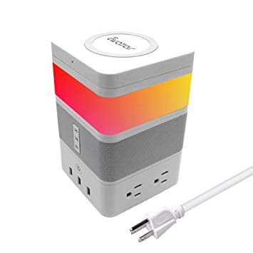Avatar Controls FreeCube, Smart Home Modular Kit with POGO Pin Connected 4 Modules, Bluetooth Speaker, LED Gesture Sensor Light, Wireless Charger, Power Strip with 4 AC/3 USB Port