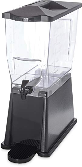 Carlisle 1085203 TrimLine Clear Economy Single Base, 3.5 gal. Capacity, Black