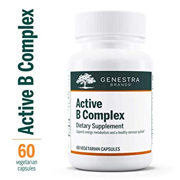 Genestra Brands - Active B Complex - Complete B Vitamin Complex to Support Energy Metabolism, Red Blood Cells and Growth - 60 Vegetable Capsules