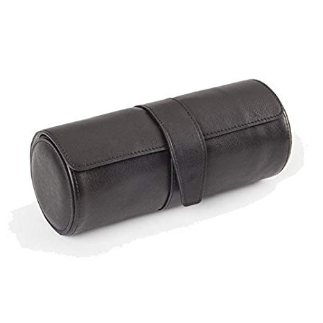 Royce Leather Deluxe Watch Roll (Black)