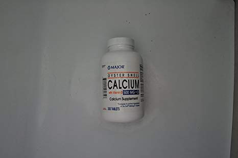 Major, Oyster Shell Calcium with Vitamin D 500MG D , 300 tablets