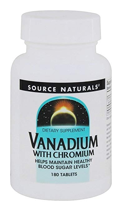 Source Naturals, Vanadium with Chromium 200 mcg 180 Tablets