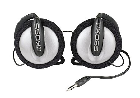 Koss KSC7 Sportclip/Clip On Headphones in Silver/Black Finish (Discontinued by Manufacturer)