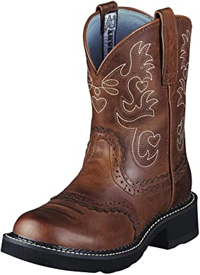 ARIAT Women's Fatbaby Saddle Western Boot Brown