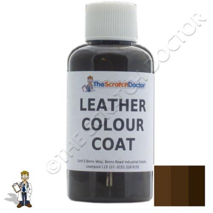 Leather Colour Coat Re-Colouring Kit / Dye Stain Pigment Paint (Dark Brown)