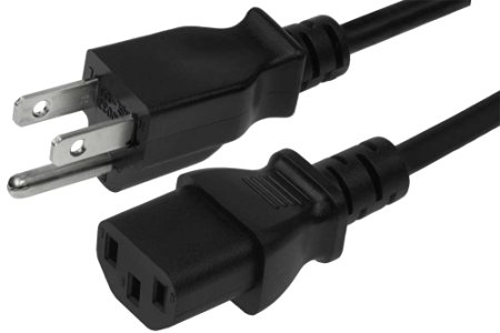 SF Cable, 25ft 14 AWG Universal Power Cord - IEC320 C13 to NEMA 5-15P SJT 15A
