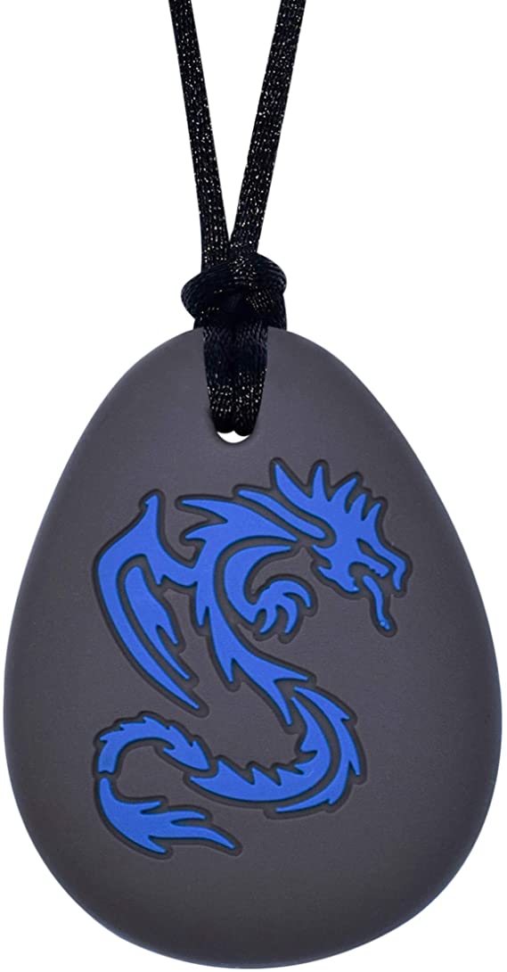 Munchables Sensory Chew Necklace Dragon (Navy/Black)
