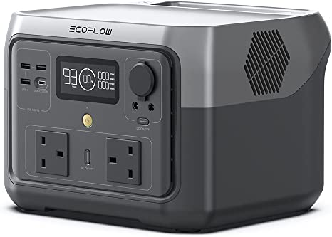 ECOFLOW Portable Power Station RIVER 2 MAX, 512Wh LiFeP04 Battery/ 1 Hour Fast Charging, Up To 1000W Output, Solar Generator (Panel Not Inc.) for Outdoor Camping/RVs/Home Use