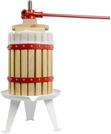 Fruit Wine Press 4.75 Gallon Solid Wood Basket Cider Press Apple Press Berries Press Wine Making Press