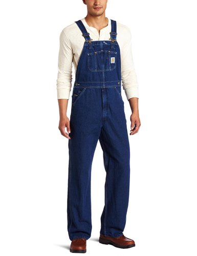 Carhartt Men's Washed-Denim Unlined Bib Overalls R07