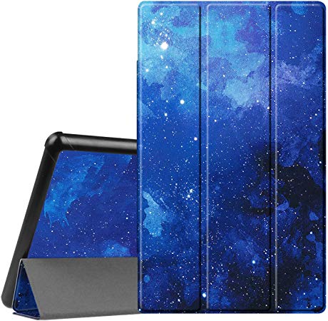 Fintie Slim Case for All-New Amazon Fire HD 10 Tablet (Compatible with 7th and 9th Generations, 2017 and 2019 Releases) - Ultra Lightweight Protective Stand Cover with Auto Wake/Sleep, Starry Sky