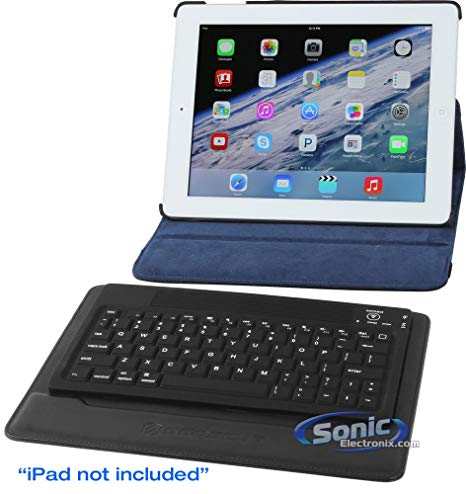 Scosche Bluetooth Keyboard Universal Wireless Bluetooth Keyboard Ultra Slim for Apple iOS iPad Pro, mini 4, iPhone X/8/7Plus/6, Android Tablets (Galaxy Tab), Windows Mac OS 6.0 and later (Black)