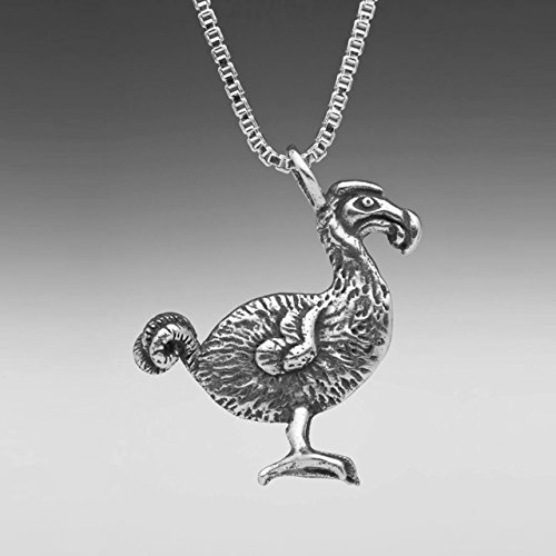 Dodo Bird Necklace Silver Alice in Wonderland Inspired Jewelry