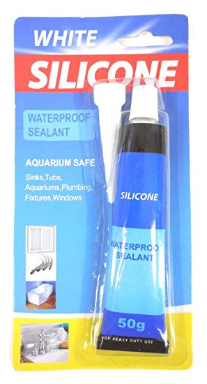 Waterproof Sealant Silicone White 50g / 1.76 oz Heavy Duty Use